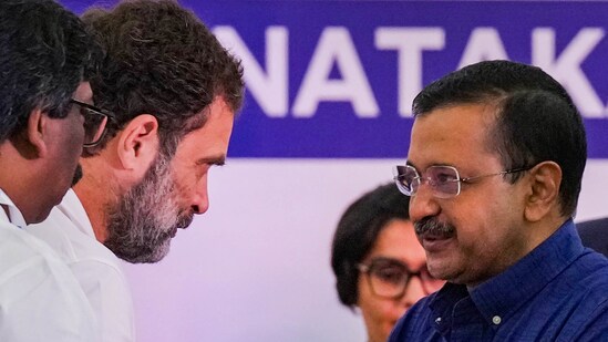 Arvind Kejriwal-led Aam Aadmi Party (AAP) is seeking 10 seats for the upcoming Haryana assembly elections. (PTI )