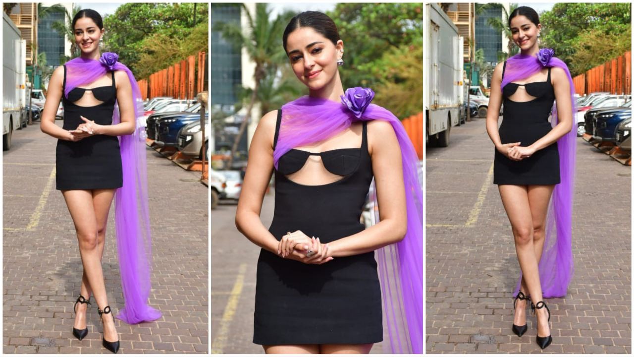 ananya pandey mini dress Ananya Panday's latest look in black mini dress misses the mark, fans say  'she's taking notes from Uorfi'