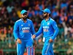 India's Virat Kohli (R) and captain Rohit Sharma India's Virat Kohli (R) and captain Rohit Sharma