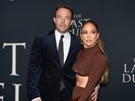 Actor Ben Affleck, left, and actor-singer Jennifer Lopez attend the premiere of "The Last Duel" on Oct. 9, 2021, in New York. Actor Ben Affleck, left, and actor-singer Jennifer Lopez attend the premiere of "The Last Duel" on Oct. 9, 2021, in New York.