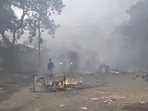 The protests escalated into violence due to the accused being from a different community. The protests escalated into violence due to the accused being from a different community.
