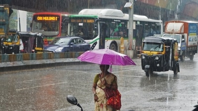 Mumbai and Thane saw moderate to heavy rainfall on Thursday ( Praful Gangurde /HT Photo )