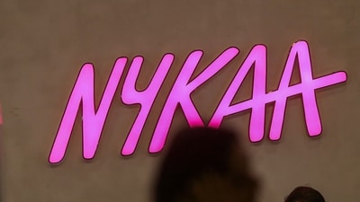 Signage of Nykaa at company's head office in Mumbai, India. (Bloomberg) Signage of Nykaa at company's head office in Mumbai, India. (Bloomberg)