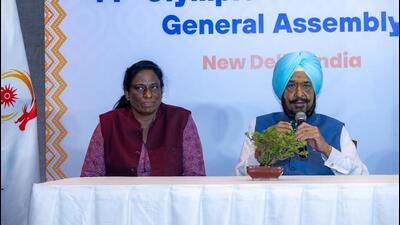 IOA president PT Usha and acting OCA president Randhir Singh. (HT Photo) IOA president PT Usha and acting OCA president Randhir Singh. (HT Photo)