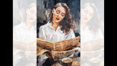 If reading a newspaper at a cafe is okay, reading the same news on your laptop should also be allowed. (ADOBE STOCK) If reading a newspaper at a cafe is okay, reading the same news on your laptop should also be allowed. (ADOBE STOCK)