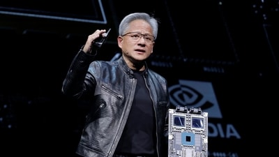 President and CEO of Nvidia Corporation Jensen Huang delivers a speech during the Computex 2024 exhibition in Taipei, Taiwan, June 2, 2024. (Chiang Ying-ying/AP)
