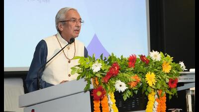 Prof JS Rajput speaking during the Teachers’ Day celebrations at IUCTE, BHU, in Varanasi. (HT photo) Prof JS Rajput speaking during the Teachers’ Day celebrations at IUCTE, BHU, in Varanasi. (HT photo)