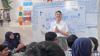 Bollywood Actor interacts with students at a classroom in Mumbai as part of the Teach for India's Teachers' Day with Leaders Week initiative. (Handout) Bollywood Actor interacts with students at a classroom in Mumbai as part of the Teach for India's Teachers' Day with Leaders Week initiative. (Handout)