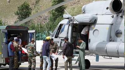 The injured were rushed to Shimla in an army chopper. (HT)