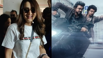 Trisha Krishnan watched The GOAT in theatres. She and Vijay have been close since they acted together in Ghilli. Trisha Krishnan watched The GOAT in theatres. She and Vijay have been close since they acted together in Ghilli.