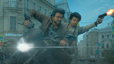 GOAT Twitter review: Thalapathy Vijay has dual roles in the movie. GOAT Twitter review: Thalapathy Vijay has dual roles in the movie.
