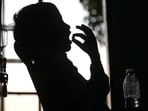 A patient suffering from Tuberculosis takes his medicines. (HT File Photo)