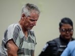 Colin Gray, 54, the father of Apalachee High School shooter Colt Gray, 14, enters the Barrow County courthouse for his first appearance, on Friday, Sept. 6, 2024, in Winder, Ga. Colin Gray, 54, the father of Apalachee High School shooter Colt Gray, 14, enters the Barrow County courthouse for his first appearance, on Friday, Sept. 6, 2024, in Winder, Ga.