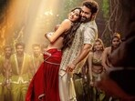 Janhvi Kapoor and Jr NTR in a still from Daavudi in Devara: Part 1. Janhvi Kapoor and Jr NTR in a still from Daavudi in Devara: Part 1.
