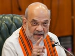 Union home minister Amit Shah will unveil the Bharatiya Janata Party's ‘Sankalp Patra’ on Friday for the upcoming Jammu and Kashmir assembly elections.  (PTI Photo/Kamal Kishore) 
