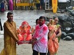 Alongside, a meat sale ban and new electricity safety protocols have been implemented to ensure a smooth and respectful celebration. (Photo by Bhushan Koyande/HT Photo)