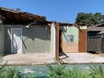 The picture shows the "half house", which is up for sale for nearly half a million dollars. The picture shows the "half house", which is up for sale for nearly half a million dollars.
