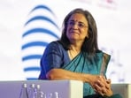 Mumbai: SEBI Chairperson Madhabi Puri Buch during the Global Fintech Fest, in Mumbai, Thursday, Aug 29, 2024. Mumbai: SEBI Chairperson Madhabi Puri Buch during the Global Fintech Fest, in Mumbai, Thursday, Aug 29, 2024.
