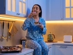 Eating right before bedtime ruins your sleep quality. Eating right before bedtime ruins your sleep quality.