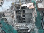 hree labourers died while three others were critically injured after the slab on which they were working, on the 20th floor of an under-construction building at Malad East collapsed on Thursday. (Raju Shinde/HT Photo)