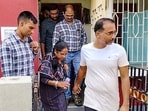RG Kar Hospital former principal Sandip Ghosh's close associates Prasun  Chatterjee being detained by ED from his residence, at Sonarpur in South 24 Parganas district, Friday, Sept. 6, 2024.