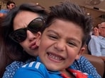 Mira Rajput shared a glimpse of Zain's birthday celebration on Instagram Stories.