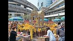 The Erawan shrine in Bangkok is always thronging with Buddhist worshippers. (SHUTTERSTOCK)