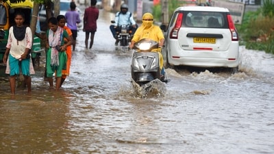 A waterlogged street in Gurugram's sector-37C near Rama Garden, on Thursday, September 5, 2024. (Photo by Parveen Kumar/Hindustan Times) A waterlogged street in Gurugram's sector-37C near Rama Garden, on Thursday, September 5, 2024. (Photo by Parveen Kumar/Hindustan Times)