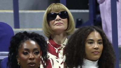 US Open 2024: Anna Wintour attends the Men's Singles Quarterfinal match between Grigor Dimitrov of Bulgaria and Frances Tiafoe of the United States on Day Nine. (Getty Images via AFP) US Open 2024: Anna Wintour attends the Men's Singles Quarterfinal match between Grigor Dimitrov of Bulgaria and Frances Tiafoe of the United States on Day Nine. (Getty Images via AFP)