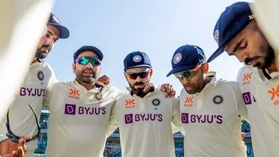 India's captain Rohit Sharma with Virat Kohli, Suryakumar Yadav, and other players in a huddle (BCCI Twitter) India's captain Rohit Sharma with Virat Kohli, Suryakumar Yadav, and other players in a huddle (BCCI Twitter)