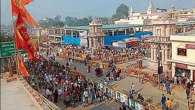 According to Ayodhya divisional commissioner Gaurav Dayal, all illegal structures have been removed by the company. (HT) According to Ayodhya divisional commissioner Gaurav Dayal, all illegal structures have been removed by the company. (HT)