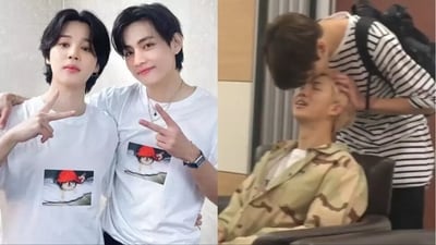 Jimin, Taehyung, Jungkook and RM are members of BTS. Jimin, Taehyung, Jungkook and RM are members of BTS.