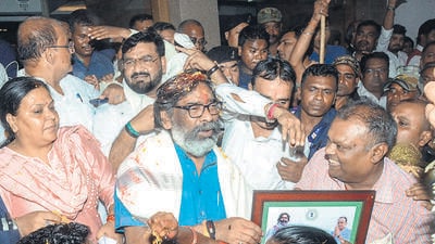 MMSY is the flagship scheme of the Hemant Soren-led government and is being considered a game-changer for assembly elections. (PTI) MMSY is the flagship scheme of the Hemant Soren-led government and is being considered a game-changer for assembly elections. (PTI)