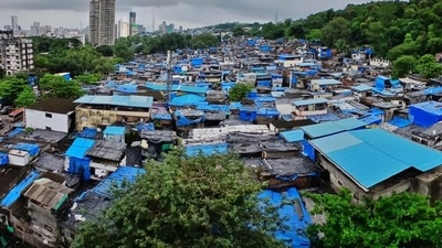 Mumbai, India - September 05, 2024: As new road is being built the residents of the Slum area of Amer nager Mulund West will be relocated ,in Mumbai,in Mumbai, India, on, Thursday, September 05, 2024. ( Praful Gangurde /HT Photo ) Mumbai, India - September 05, 2024: As new road is being built the residents of the Slum area of Amer nager Mulund West will be relocated ,in Mumbai,in Mumbai, India, on, Thursday, September 05, 2024. ( Praful Gangurde /HT Photo )