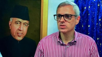 NCvice-president Omar Abdullah during an interaction in Srinagar. (ANI) (HT_PRINT) NCvice-president Omar Abdullah during an interaction in Srinagar. (ANI) (HT_PRINT)