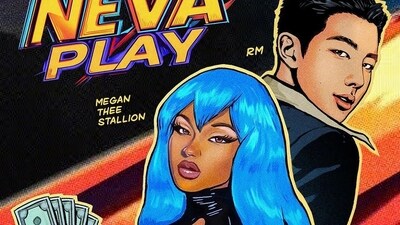 BTS RM and Megan Thee Stallion release Neva Play. (Instagram) BTS RM and Megan Thee Stallion release Neva Play. (Instagram)