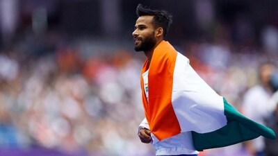 Praveen Kumar clinched gold in men's high jump T64. (REUTERS)
