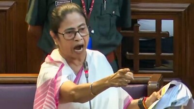 West Bengal chief minister Mamata Banerjee speaks after tabling of the Aparajita Woman and Child Bill (West Bengal Criminal Laws and Amendment Bill 2024) during a session of the state Legislative Assembly in Kolkata. (PTI file) West Bengal chief minister Mamata Banerjee speaks after tabling of the Aparajita Woman and Child Bill (West Bengal Criminal Laws and Amendment Bill 2024) during a session of the state Legislative Assembly in Kolkata. (PTI file)