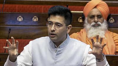 Raghav Chadh’s remarks came as the two parties, which began holding talks on Tuesday, continued their discussions on Friday. (ANI) Raghav Chadh’s remarks came as the two parties, which began holding talks on Tuesday, continued their discussions on Friday. (ANI)
