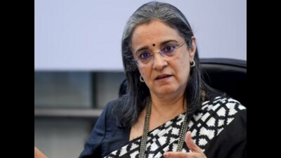 SEBI chief Madhabi Buch. (PTI) SEBI chief Madhabi Buch. (PTI)