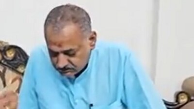 Former BJP MLA Shashi Ranjan (source: Screen grab from the viral video) Former BJP MLA Shashi Ranjan (source: Screen grab from the viral video)