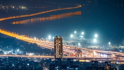 The Atal Bihari Vajpayee Sewri-Nhava Sheva Atal Setu. (ANI) The Atal Bihari Vajpayee Sewri-Nhava Sheva Atal Setu. (ANI)