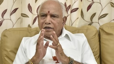 Former Karnataka chief minister BS Yeddyurappa (Arijit Sen/HT Photo)