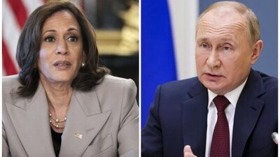 Putin asserted on Thursday that he was “supporting” Kamala Harris in November election, making fun of her “infectious laugh,” which has been consistently targetted by Donald Trump. (AP) Putin asserted on Thursday that he was “supporting” Kamala Harris in November election, making fun of her “infectious laugh,” which has been consistently targetted by Donald Trump. (AP)