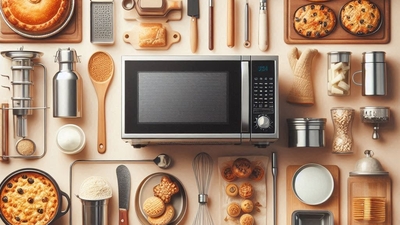 Bake like a pro with the top accessories for the best convection microwave ovens for your kitchen. (AI generated)
