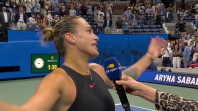 Arya Sabalenka teases New York crowd again. Says, ‘Cheering for me now? It's too late' after entering US Open final Arya Sabalenka teases New York crowd again. Says, ‘Cheering for me now? It's too late' after entering US Open final