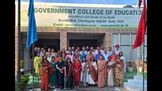 Out of 96 Teacher Education Institutions (TEIs) accredited across India in 2024, only five institutions have managed to upgrade to an A+ grade and Government College of Education is among top two institutions in North India to have secured A+. (HT Photo)