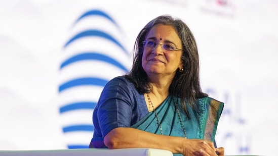 Mumbai: SEBI Chairperson Madhabi Puri Buch during the Global Fintech Fest, in Mumbai, Thursday, Aug 29, 2024. (PTI)