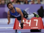 Navdeep of India in action