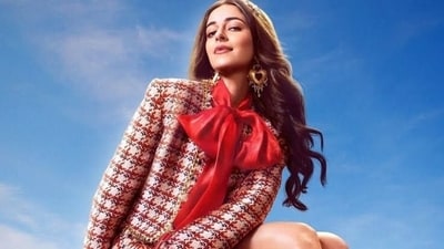 Ananya Panday in a poster of Call Me Bae. Ananya Panday in a poster of Call Me Bae.